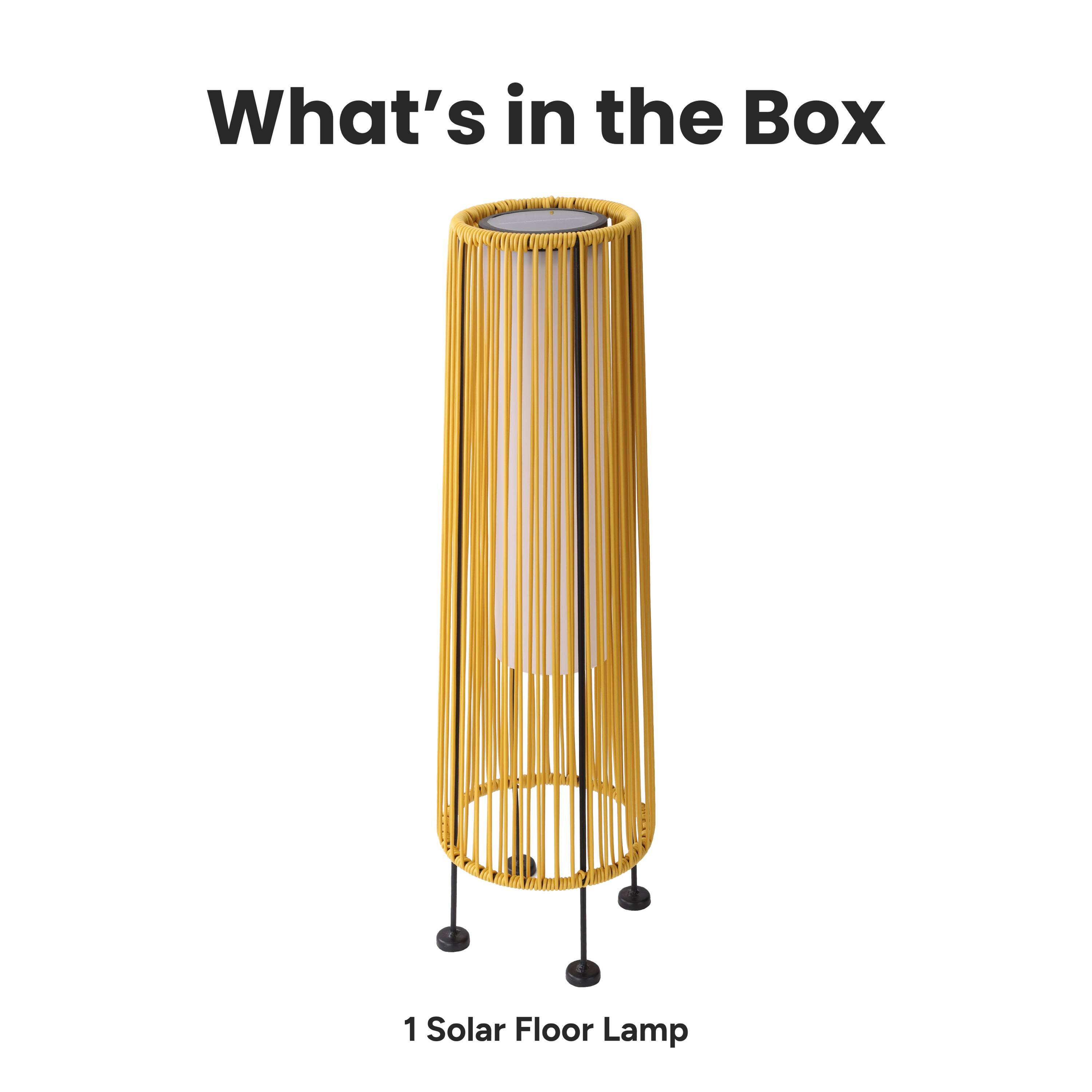 What's in the Box

1 Solar Floor Lamp