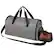 Front. Costway - 2 in 1 Duffel Garment Bag Hanging Suit Travel Bag with Shoe Compartment & Strap - Light Grey.