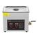 NO VEVOR DIGITAL ULTRASONIC CLEANER W O ADMONITION!!! The unit must be connected to ground. Do not disassemble the unit except for the authorized serviceman. Do not touch the socket with wet hand to reduce the risk of electrocution. Do not use this unit when the tank is not to fill the water. DIGITAL PRO*