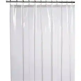 Kate Aurora - Hotel Heavy Duty 10 Gauge Vinyl Shower Curtain Liners - 72" x 72" Standard Shower Curtain Liner - Super Clear