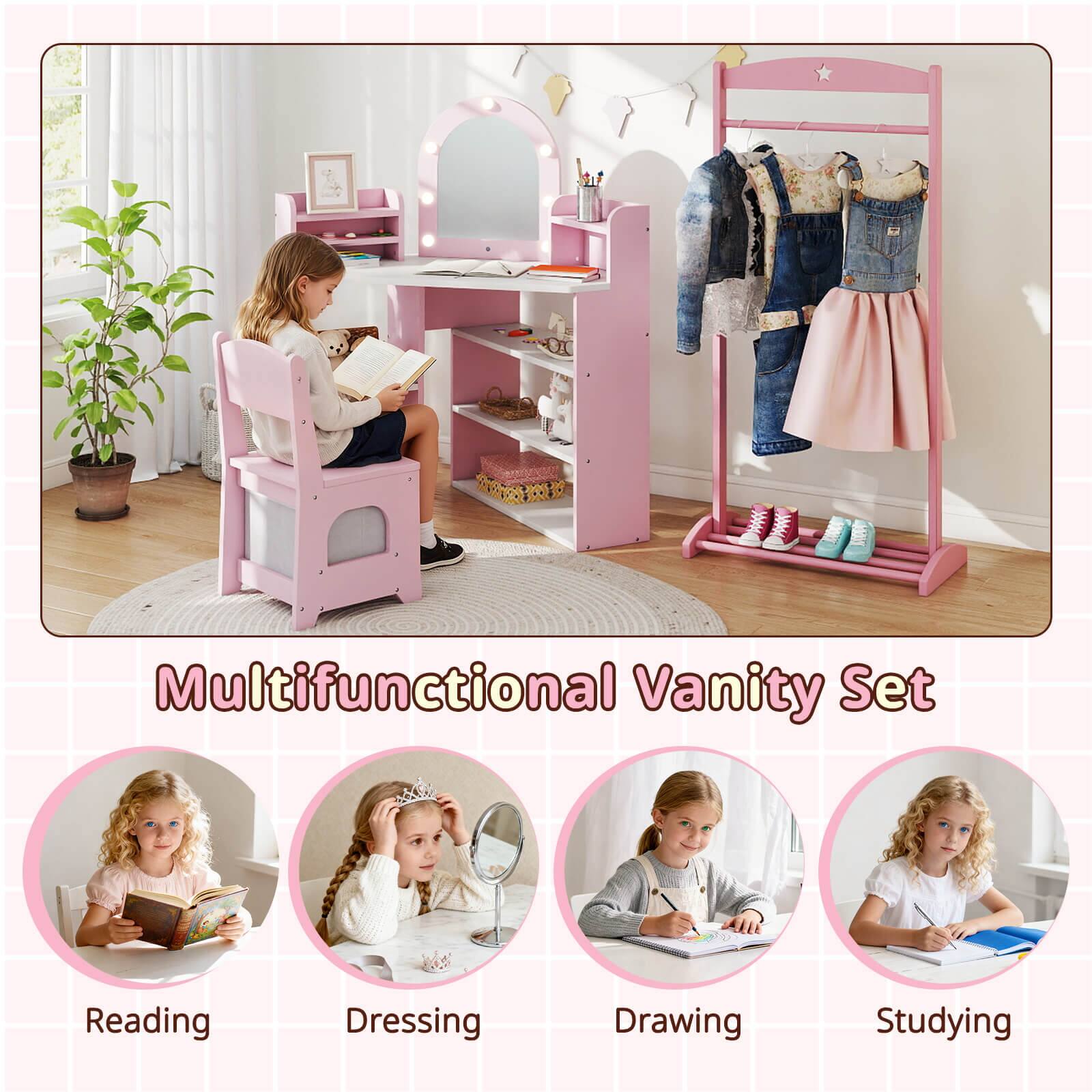 Multifunctional Vanity Set

Reading  
Dressing  
Drawing  
Studying