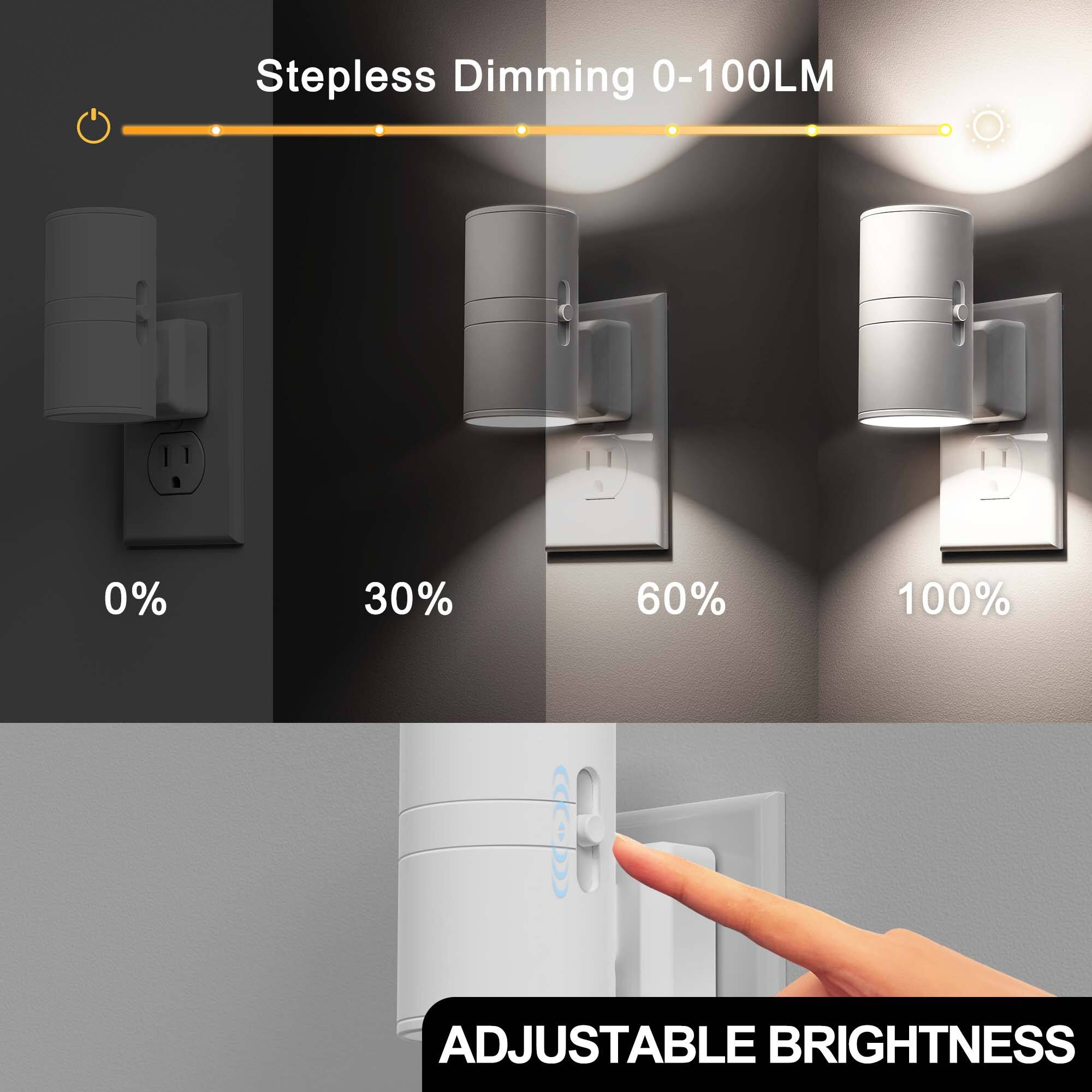 Stepless Dimming 0-100LM  
0%  
30%  
60%  
100%  
ADJUSTABLE BRIGHTNESS