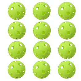 GSE Games & Sports Expert - 12-Pack Plastic Practice Baseballs, Training Baseballs for All Skill Levels - FLUORESCENT