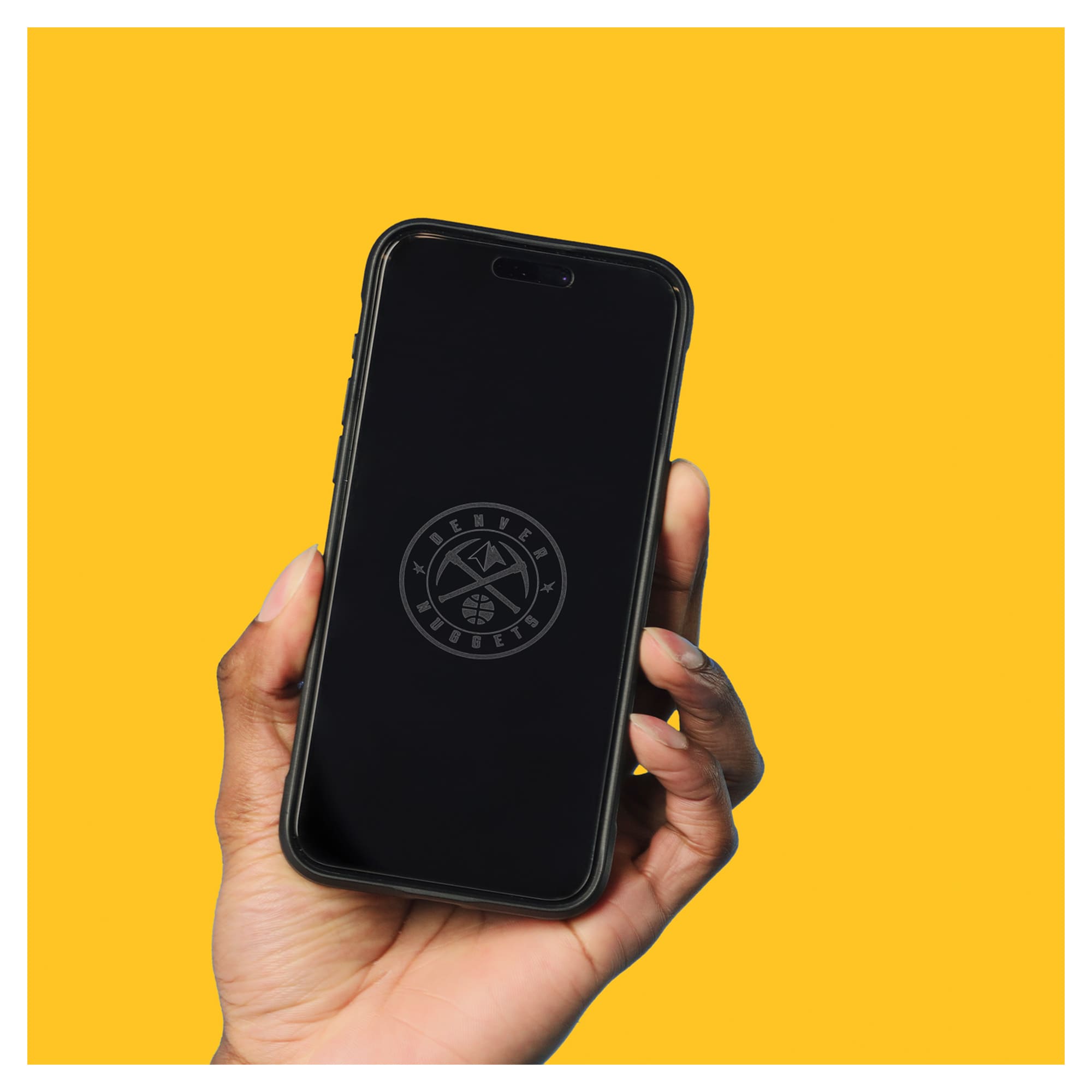 Alt View 3. Screen Skinz - Denver Nuggets iPhone Privacy Screen Protector - 13/13 Pro/14 - Multicolor.