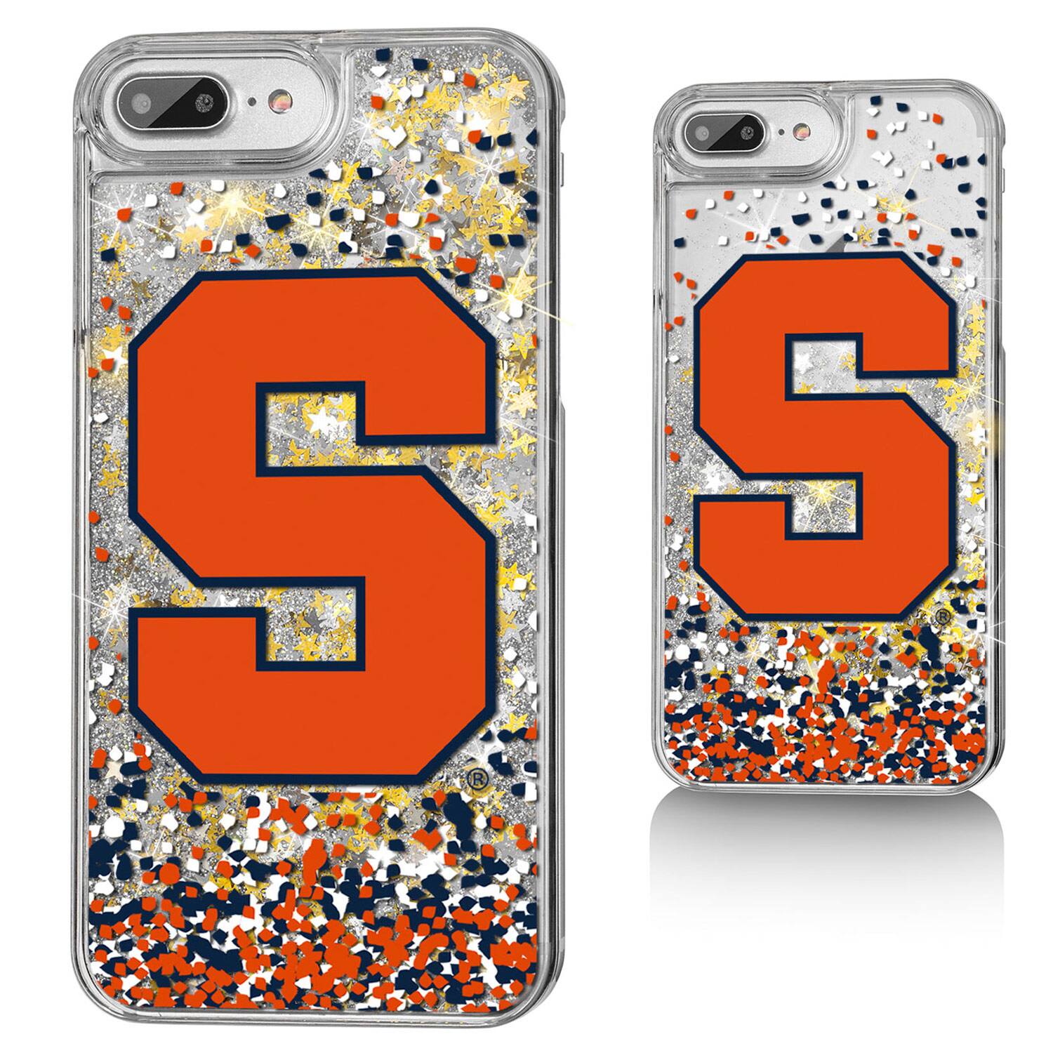 Keyscaper - Syracuse Orange iPhone Glitter Confetti Design Case - 13 Pro Max - Multicolor