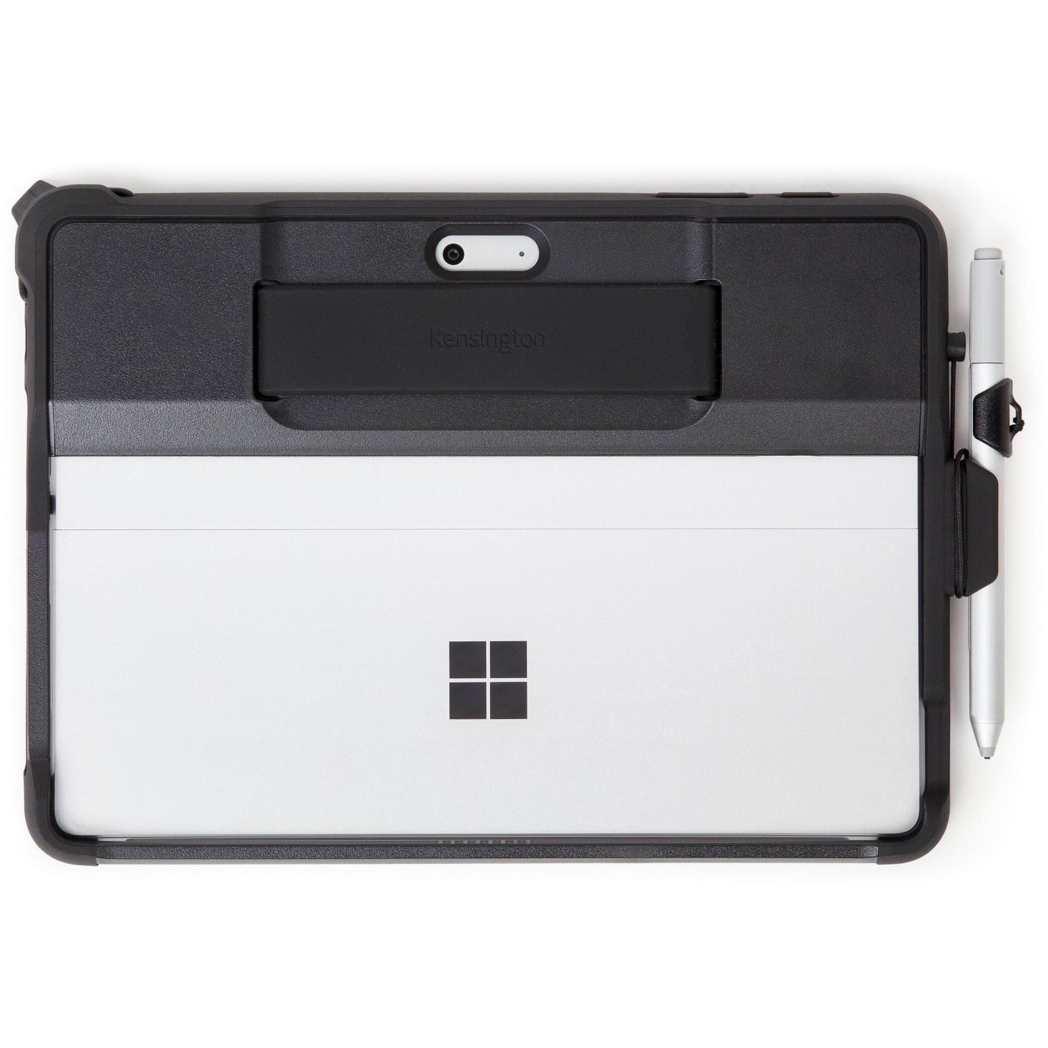 Alt View 5. Kensington - Kensington BlackBelt Rugged Carrying Case Microsoft Surface Go Tablet - Black - Drop Resistant - Silicone Body - Hand - Black.