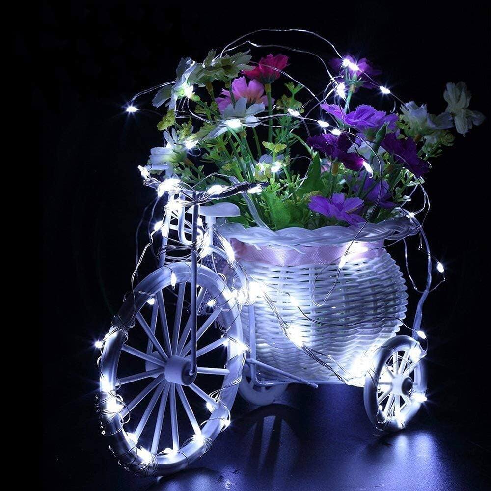 Alt View 3. Schertz - 12 Pack Battery Fairy String Lights, 7FT 20 LED Waterproof Firefly Lights for Indoor/Outdoor Decor - Cold White.