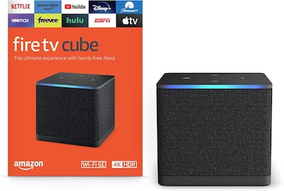Amazon Fire TV Cube, with AI powered Fire TV Search, Hands free Amazon Fire TV Cube, with AI powered Fire TV Search, Hands free