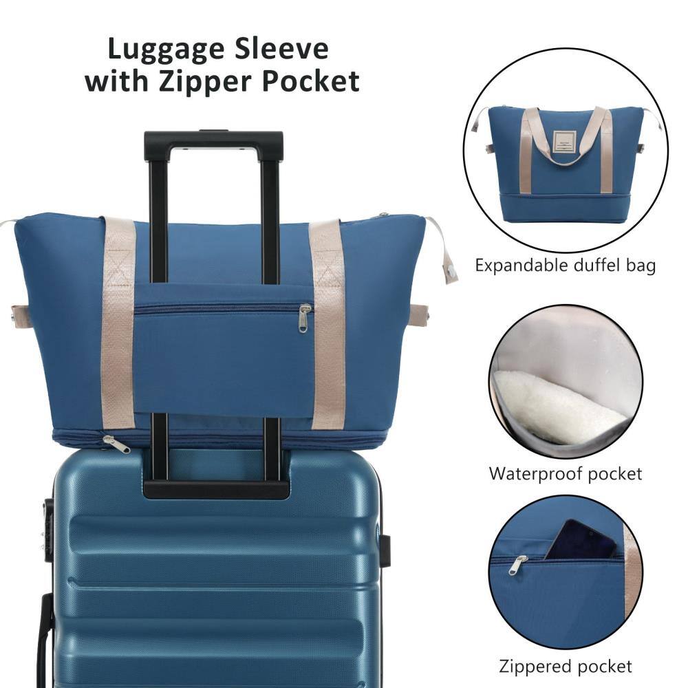 Luggage Sleeve with Zipper Pocket

- Expandable duffel bag
- Waterproof pocket
- Zippered pocket