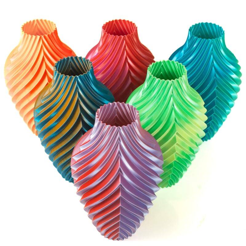 Alt View 3. Factory Filament - 1.75mm Dual Color Silk Purple + Red PLA 3D Printer Filament, 1 KG Spool, Dimensional Accuracy +/- 0.02 mm - Purple/Red.