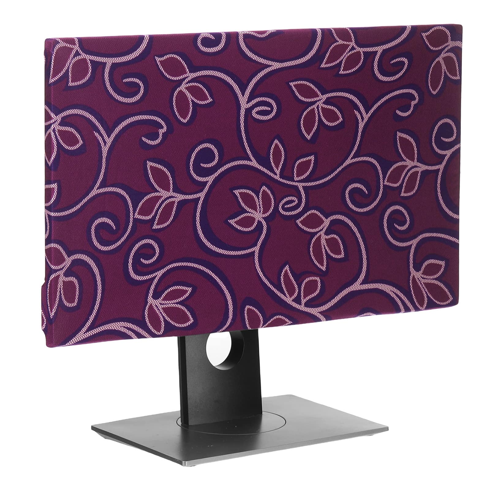 Unique Bargains - Monitor Dust Cover Anti-Static Dustproof Protective Cover Computer Screen Sleeve for 24 Inch Monitor PC Desktop HD Panel - Purple