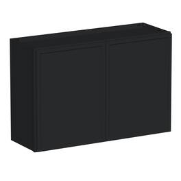 Boyel Living - 36-in W x 24-in H x 12-in D Shaker RTA Kitchen Wall Cabinet with Soft-Close - Black