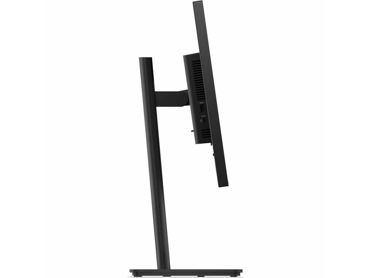 Left. Lenovo - Lenovo ThinkVision T24D-40 24" Full HD LED Monitor - IPS - 1920x1080 - Eclipse Black - Black.
