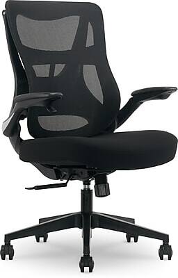 Front. Beautyrest - Beautyrest ErgoMax Ergonomic Mesh Swivel Task Chair, Black (60078-BLK) - Black.