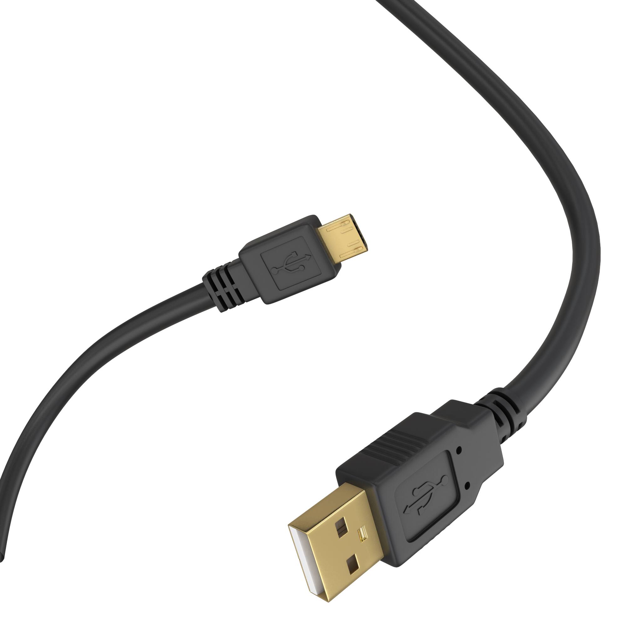 Alt View 1. Cmple.com - Cmple - Micro USB Cable 6ft Micro USB Charging Cable Data Sync USB to USB Cable Male to Male - Black.
