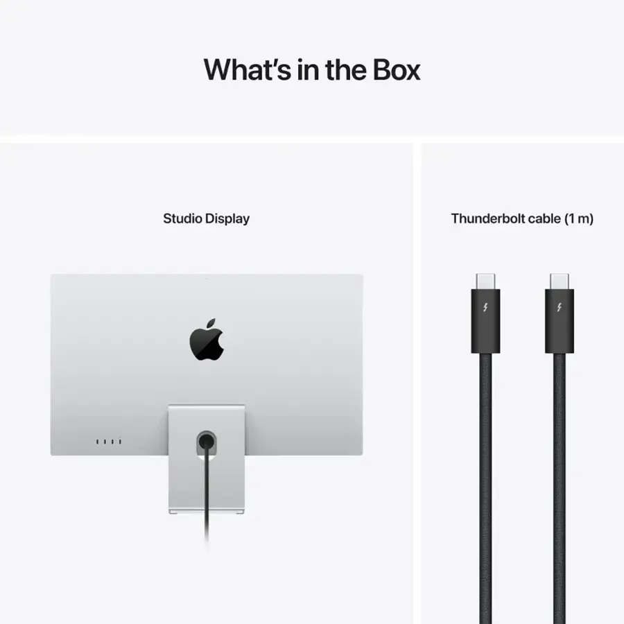 What's in the Box: Studio Display Thunderbolt cable (1 m)
