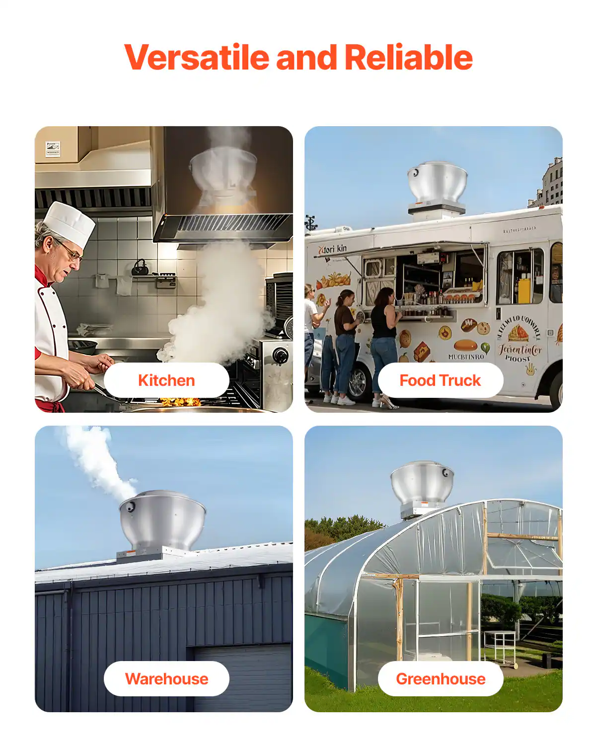 Versatile and Reliable

Kitchen  
Food Truck  
Warehouse  
Greenhouse