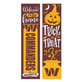 Evergreen Enterprises - Washington Commanders 47" Double Sided Halloween Leaner Fan Sign - Multicolor