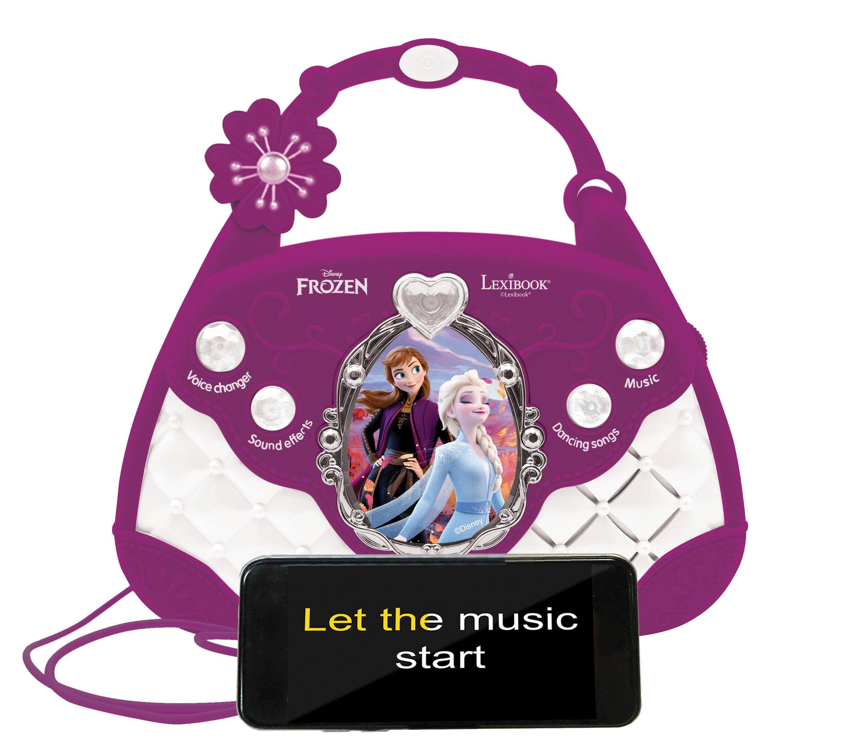 Disney FROZEN 1 LEXIBOOK  
- Voice changer  
- Sound effects  
- Music  
- Dancing songs  
- Let the music start