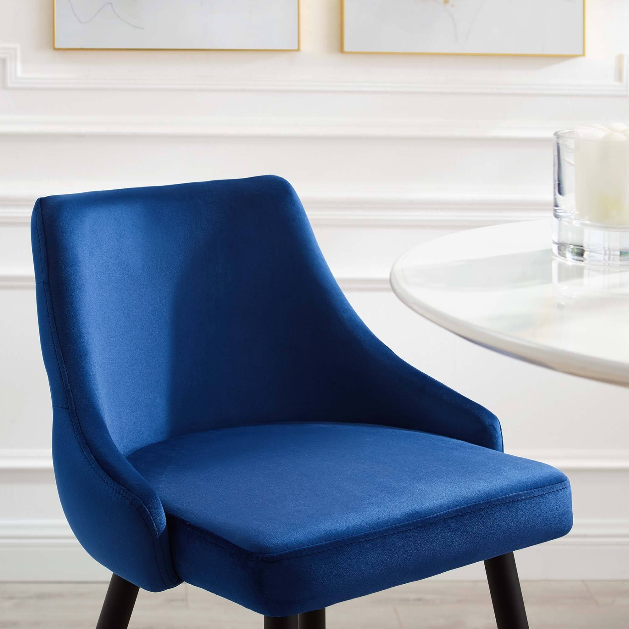 Back. Modway - Adorn Performance Velvet Bar Stool by Modway - Navy.
