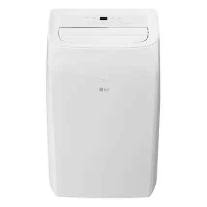 Front. LG - 350 Sq. Ft. Smart Portable Air Conditioner 8,350 BTU - White.