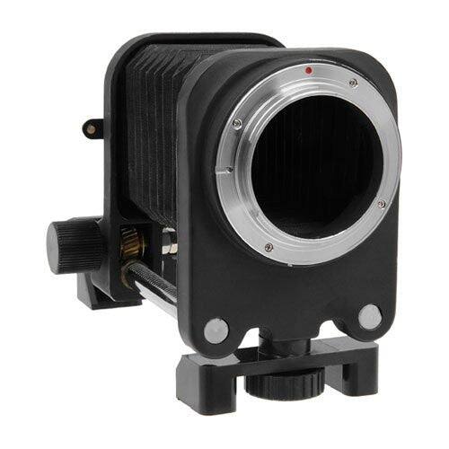 Left. Fotodiox - Macro Bellows - Compatible with Nikon F Mount Cameras for Extreme Close-up Photography.