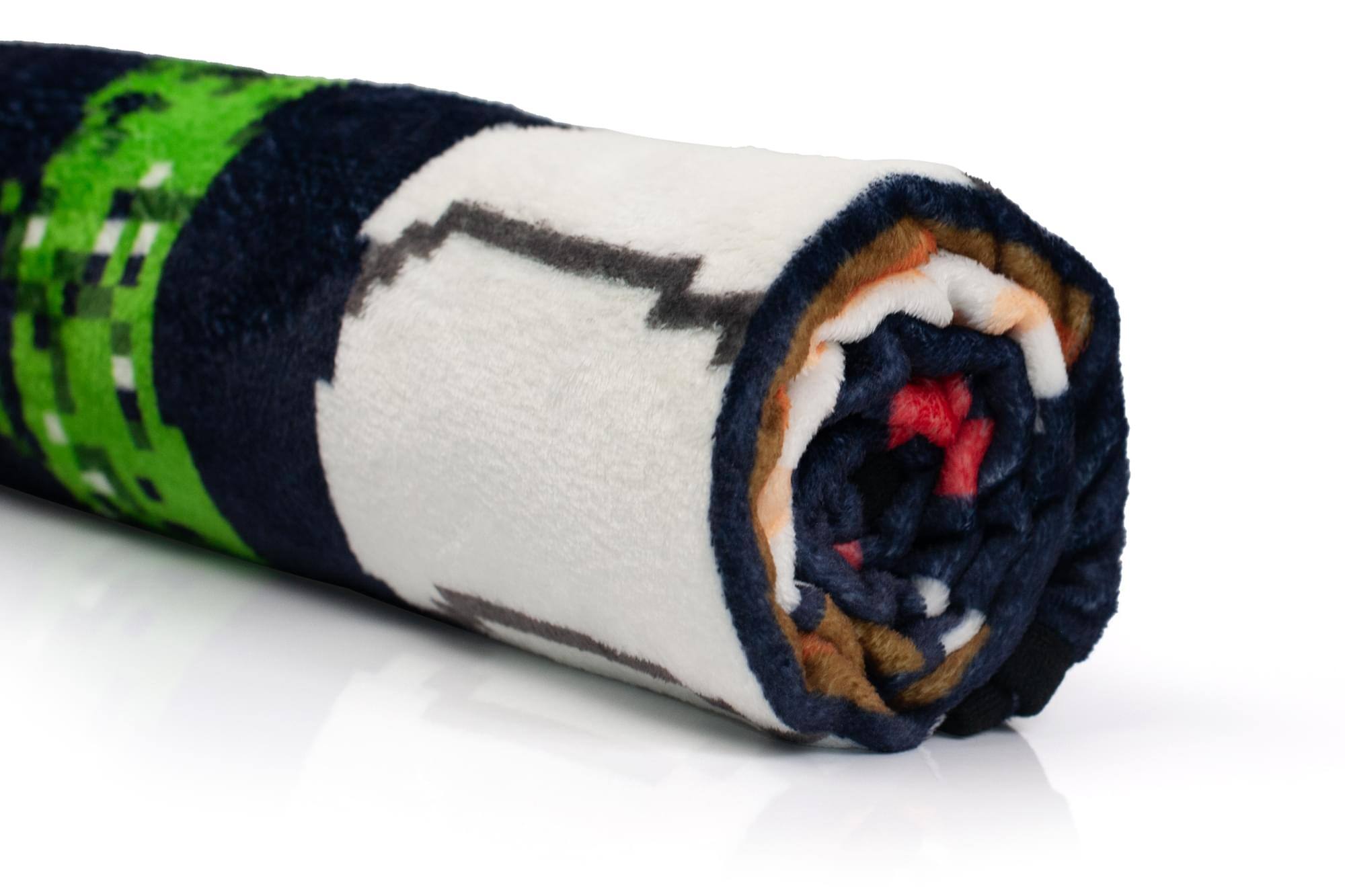 Alt View 1. Just Funky - The Oregon Trail Video Game Large Fleece Throw Blanket | 60 x 45 Inches - Black.