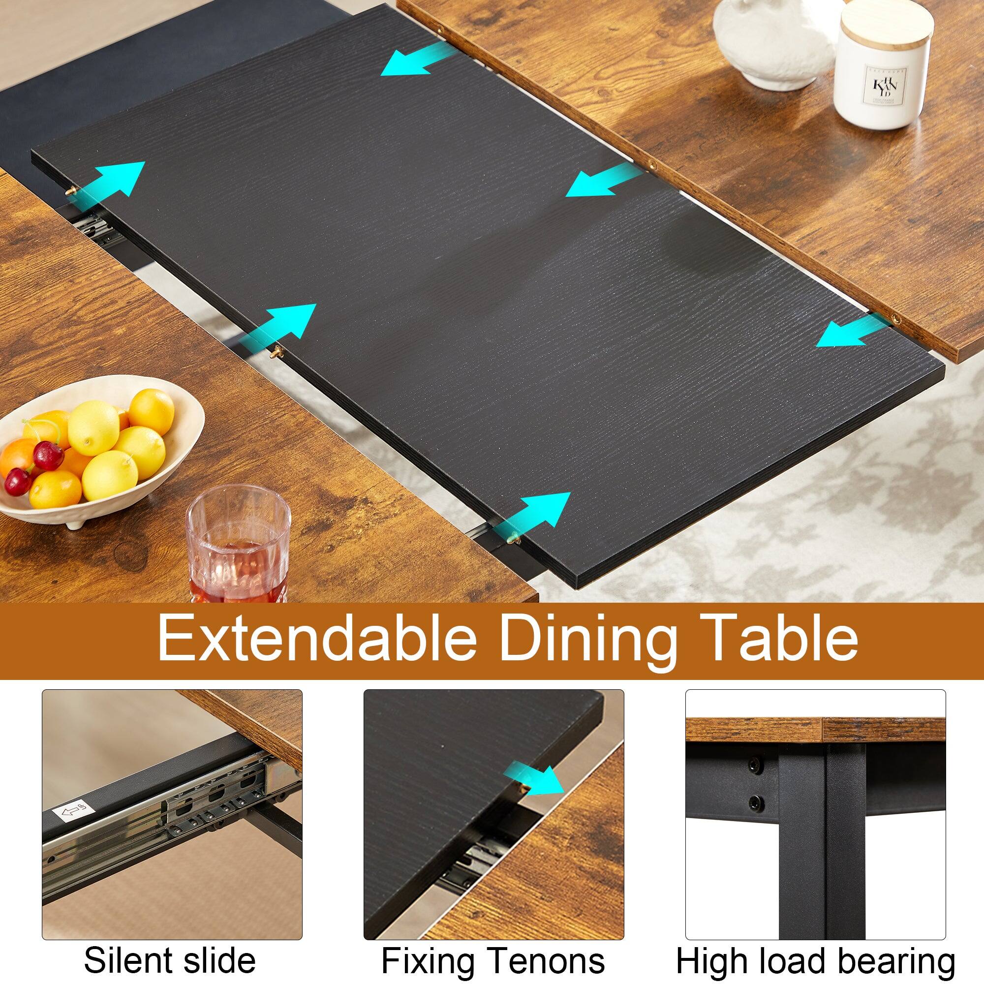 Extendable Dining Table

- Silent slide
- Fixing Tenons
- High load bearing