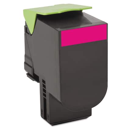 Front. Lexmark - 80C1XM0 Return Program 4,000 Page-Yield Toner - Magenta - Magenta.
