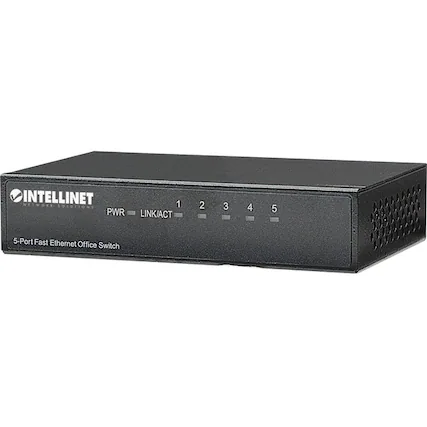 INTELLINET NETWORK SOLUTIONS
PWR LINK/ACT 1 2 3 4 5
5-Port Fast Ethernet Office Switch