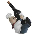 Front. FC Design - FC Design 10"H Chef Wine Rack Bottle Holder Dining Room Accessory - Multicolor.