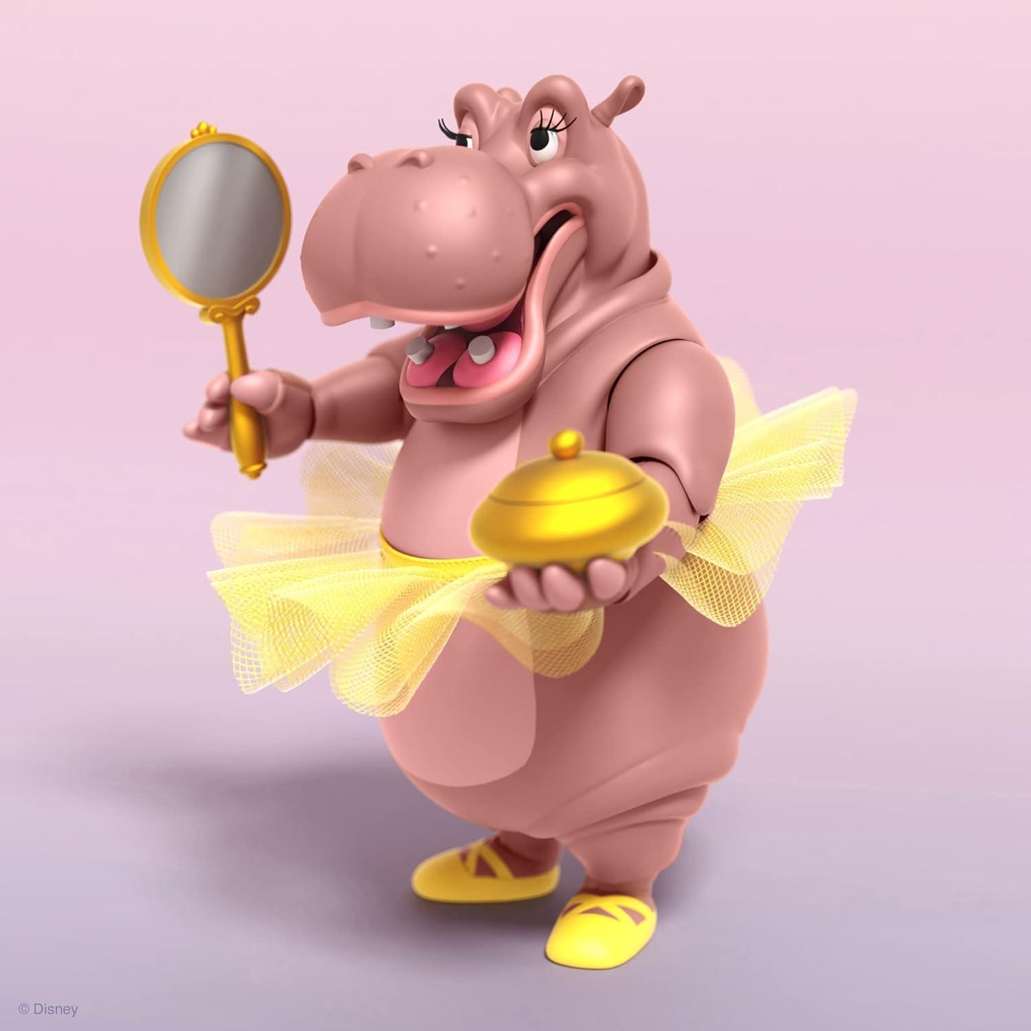 Alt View 10. Super7 - Disney Ultimates Fantasia Hyacinth Hippo 7-Inch Scale Action Figure - Pink.