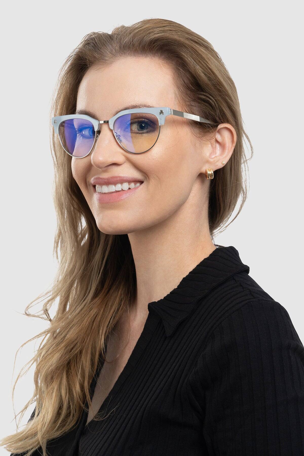 Alt View 2. GUNNAR - GUNNAR Computer Glasses  - tokidoki California Dreamin', Beach Blue, Clear Lens - Blue Light Blocking, Relieve Dry Eye - Beach Blue.