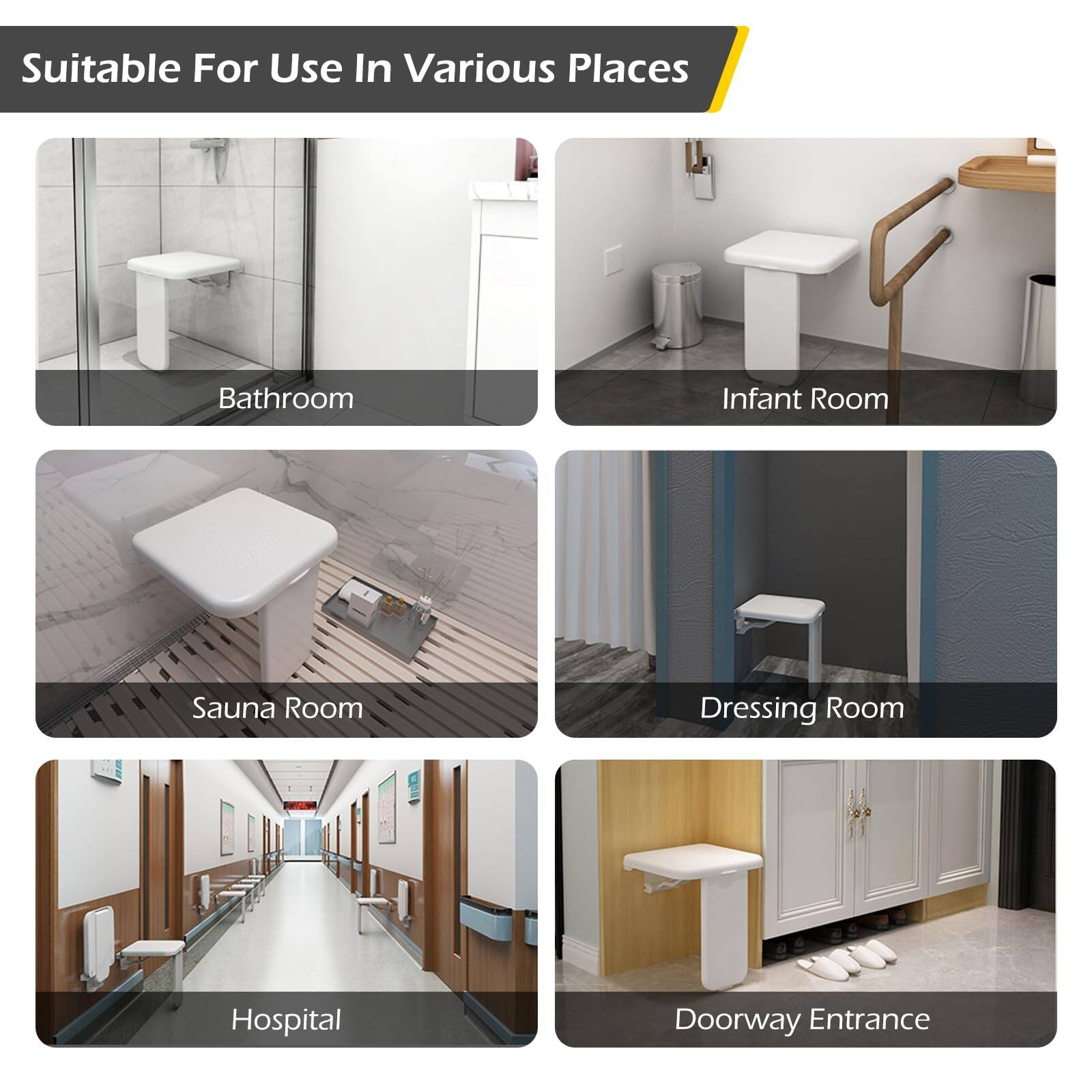 Suitable For Use In Various Places

- Bathroom
- Infant Room
- Sauna Room
- Dressing Room
- Hospital
- Doorway Entrance