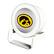 Front. Keyscaper - Iowa Hawkeyes Linen Print Nightlight Charger & Bluetooth Speaker - White.