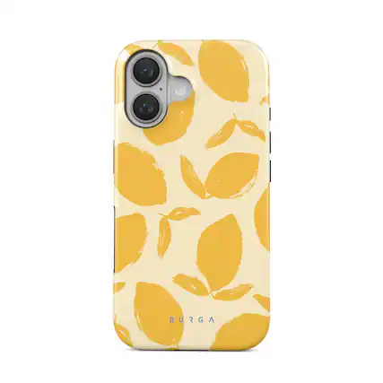 Front. Burga - Lemon Tart Tough Magsafe Case For iPhone 16 - Multi.