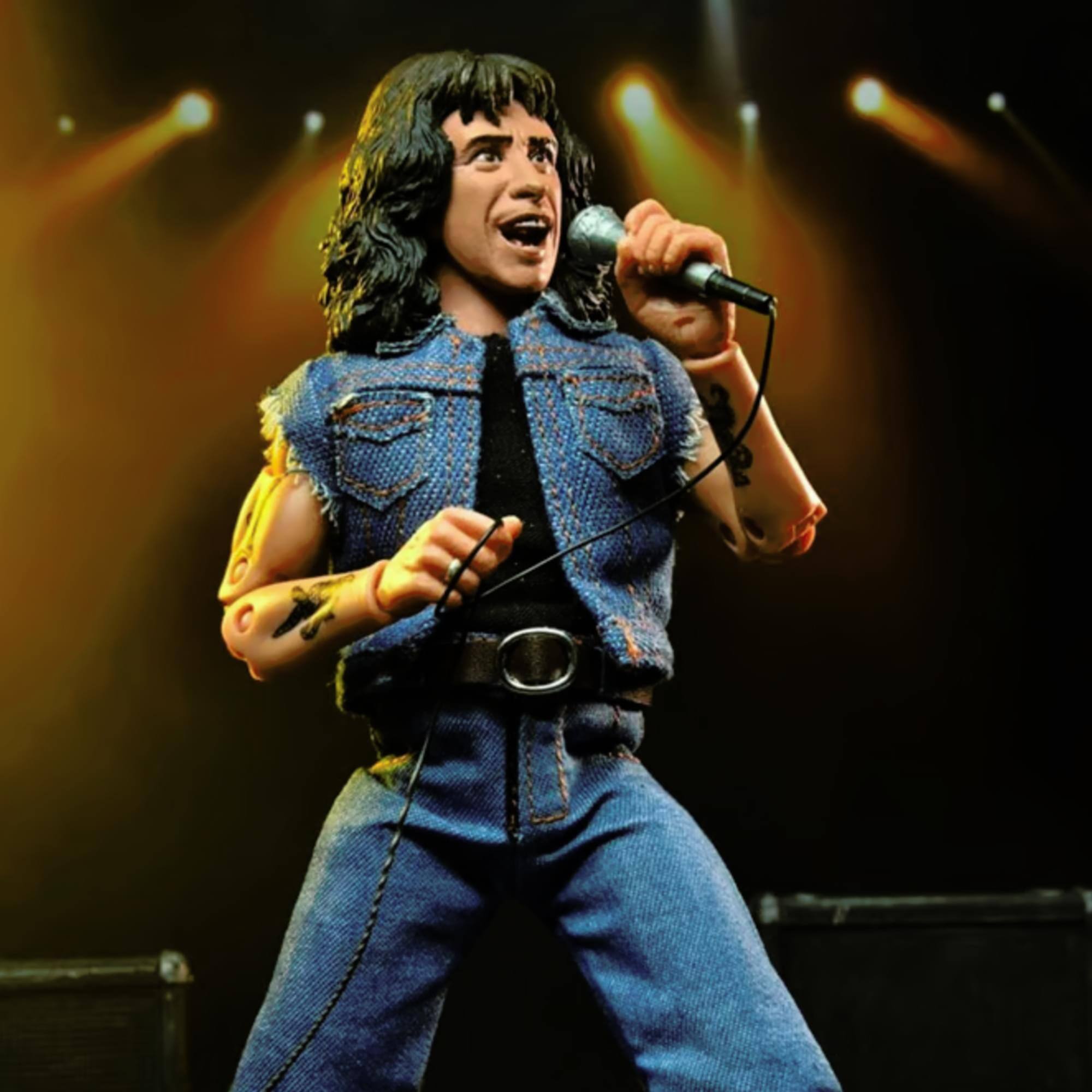 Alt View 2. NECA - AC/DC Bon Scott Highway to Hell 8 Inch Clothed Action Figure.