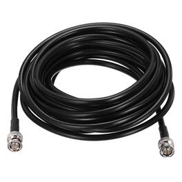 Unique Bargains - 12G-SDI BNC M/M 75 Ohm RG6 Coaxial Jumper Cable for Camera Surveillance, Supports HD-SDI/3G-SDI/6G-4K/8K, Pack of 2 - Black