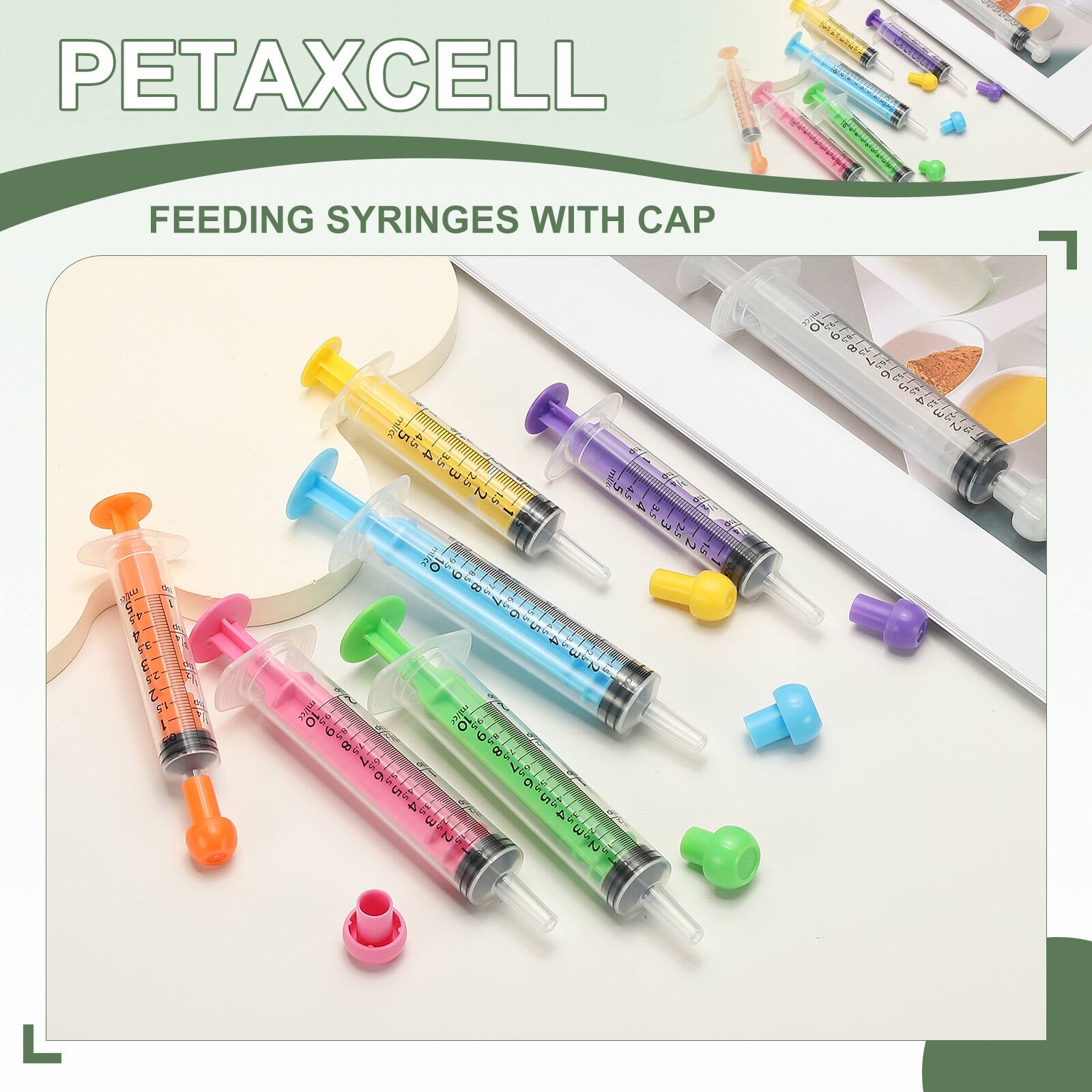 PETAXCELL FEEDING SYRINGES WITH CAP