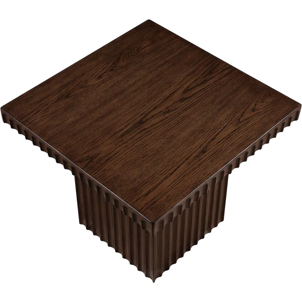 Alt View 4. Meridian Furniture - Spencer Brown Oak Veneer Coffee Table - Brown.