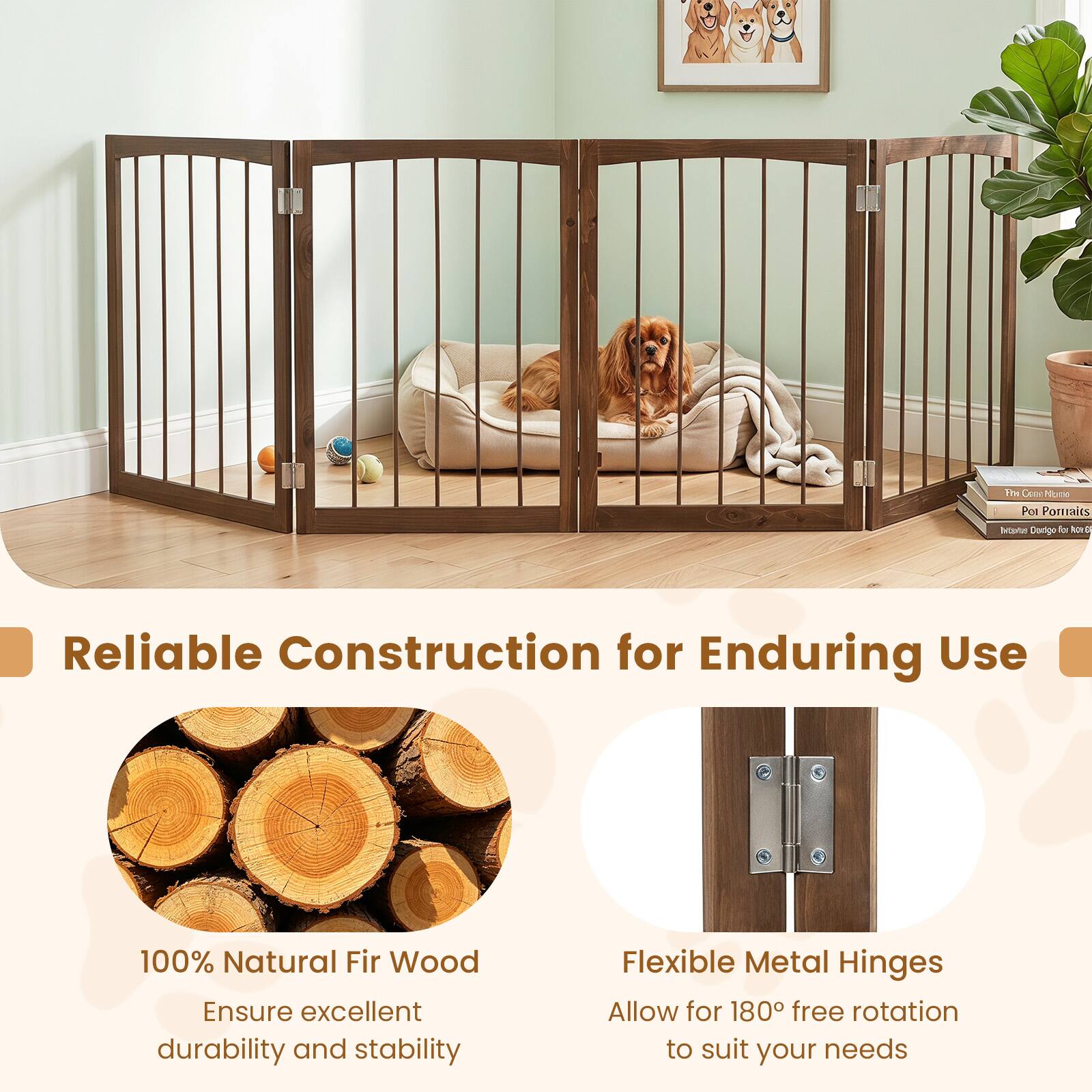 Fiber Conve Homo Por Pomaits  
Marks Dodgo for Nove  

Reliable Construction for Enduring Use  
100% Natural Fir Wood Ensure excellent durability and stability  
Flexible Metal Hinges Allow for 180° free rotation to suit your needs