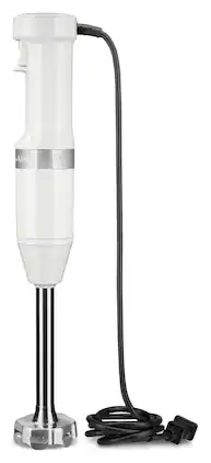 KitchenAid - Variable Speed Corded Hand Blender with Accessories, KHBV83 - White
