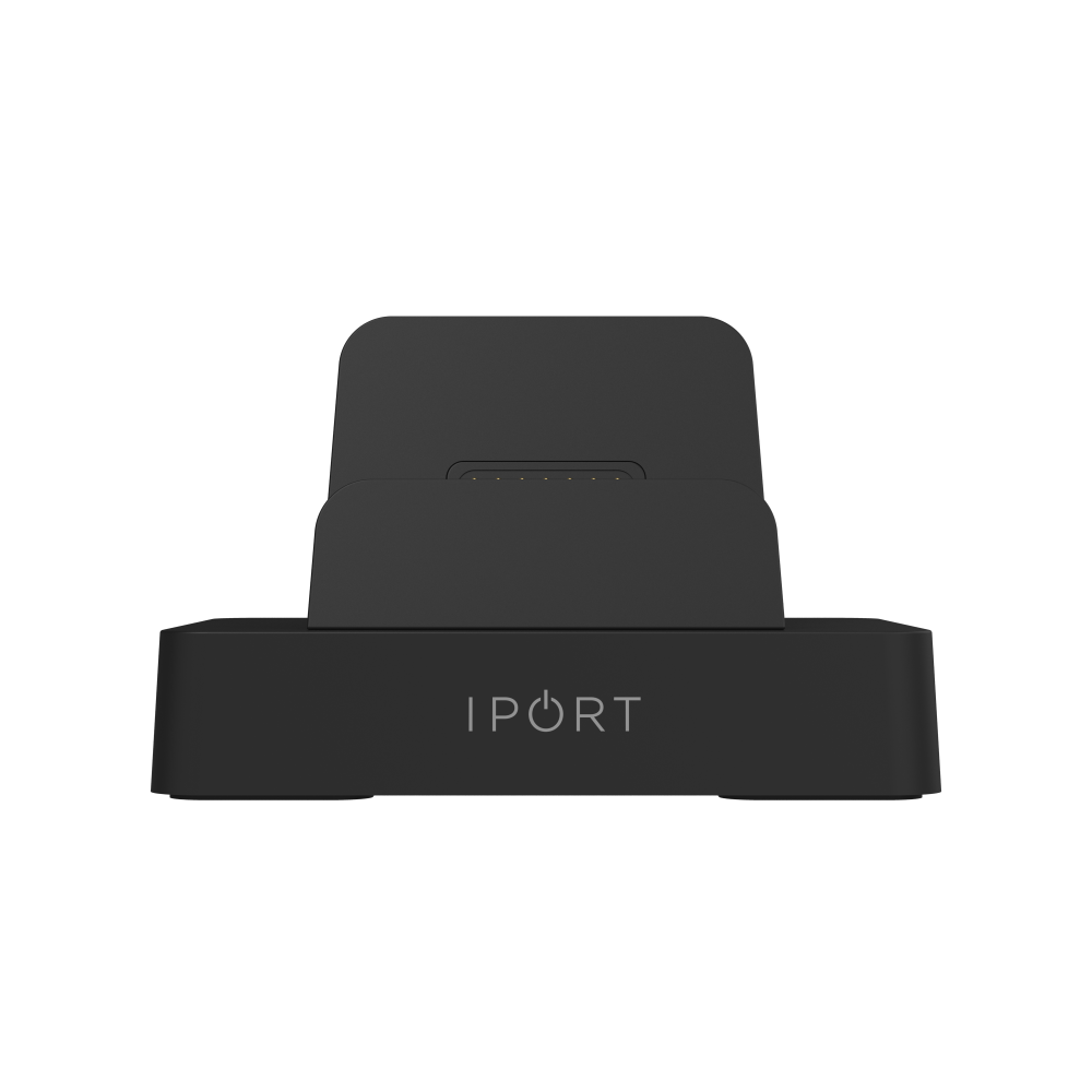Front. iPort - CONNECT DOCK - Connect Mount and Charger for iPad in a Connect Case (Each) - Black.
