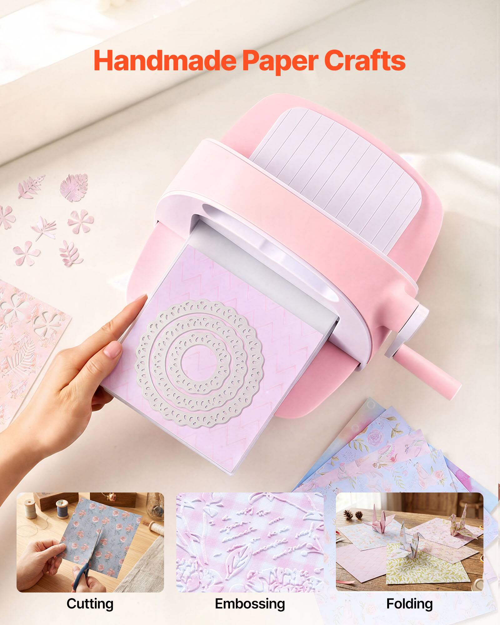 Handmade Paper Crafts: Cutting, Embossing, Folding