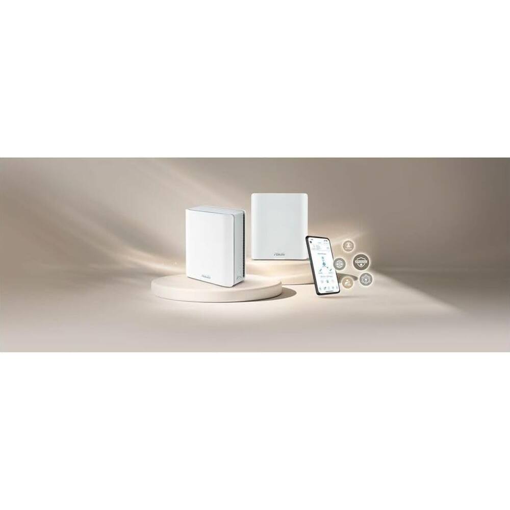 Alt View 6. ASUS - ZenWiFi BT6 Tri-Band 7 Mesh WiFi System ZenWiFi-BT6 1PK - White.
