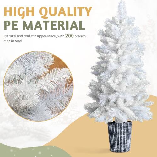 HIGH QUALITY PE MATERIAL  
Natural and realistic appearance, with 200 branch tips in total