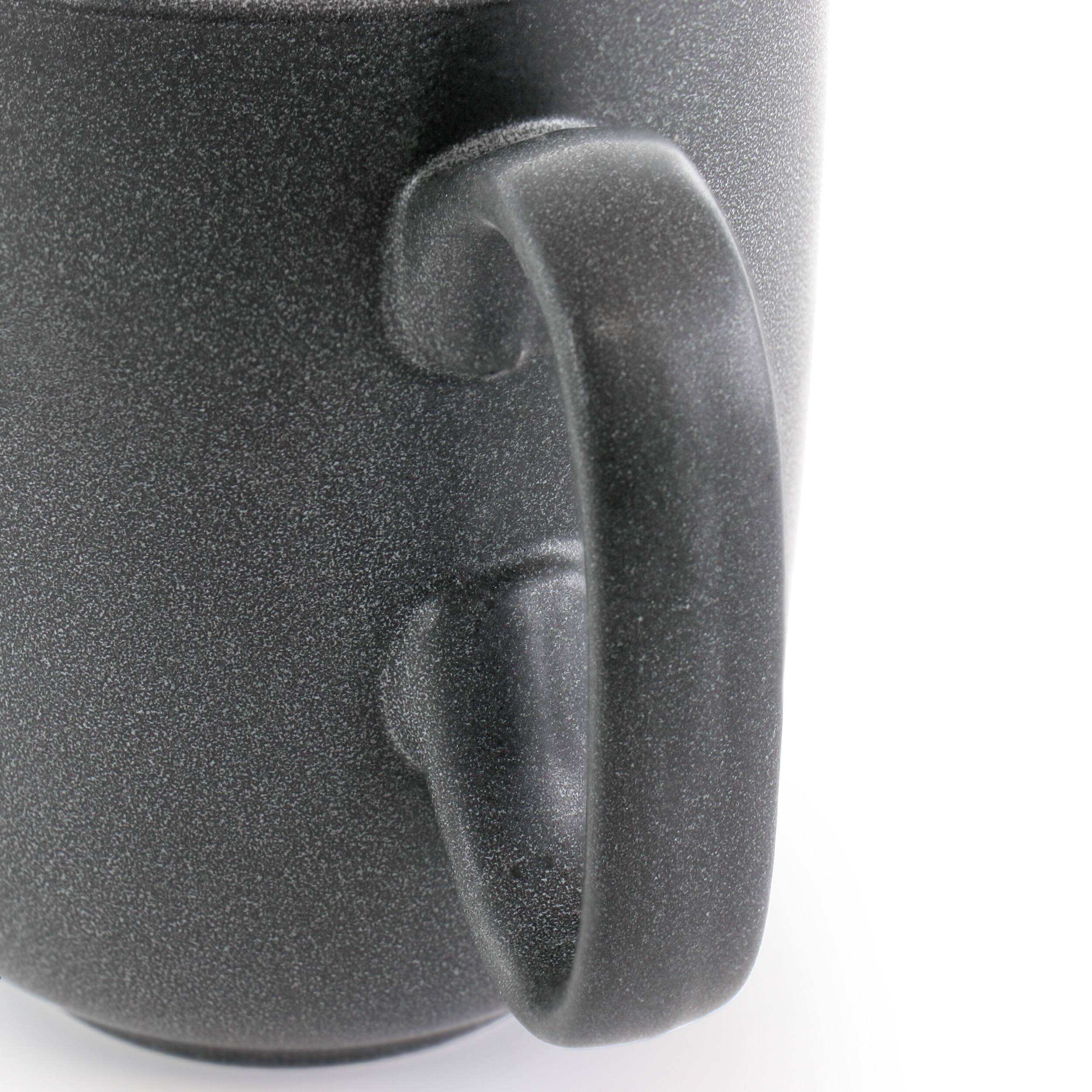 Alt View 3. Our Table - Our Table Landon 4 Piece 15 Ounce Round Stoneware Mug Set in Truffle - Truffle.