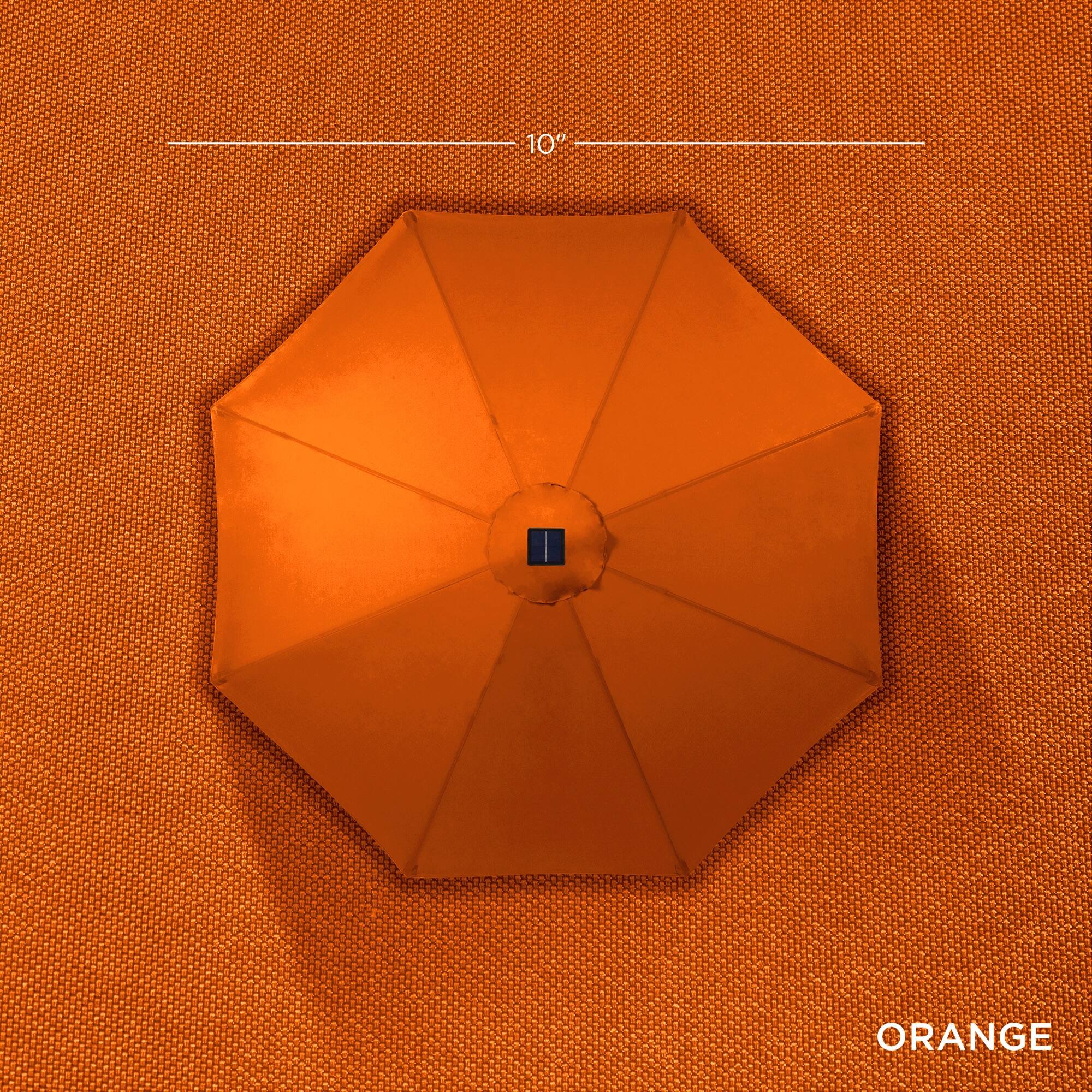 The text on the image is "10" ORANGE" and "ORANGE".