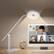 Alt View 3. Honeywell - H6 Desk Lamp 800LM Dimmable Eye-Caring Led Desk Light Touch Control Tall Desk Reading Light with Timer - White.