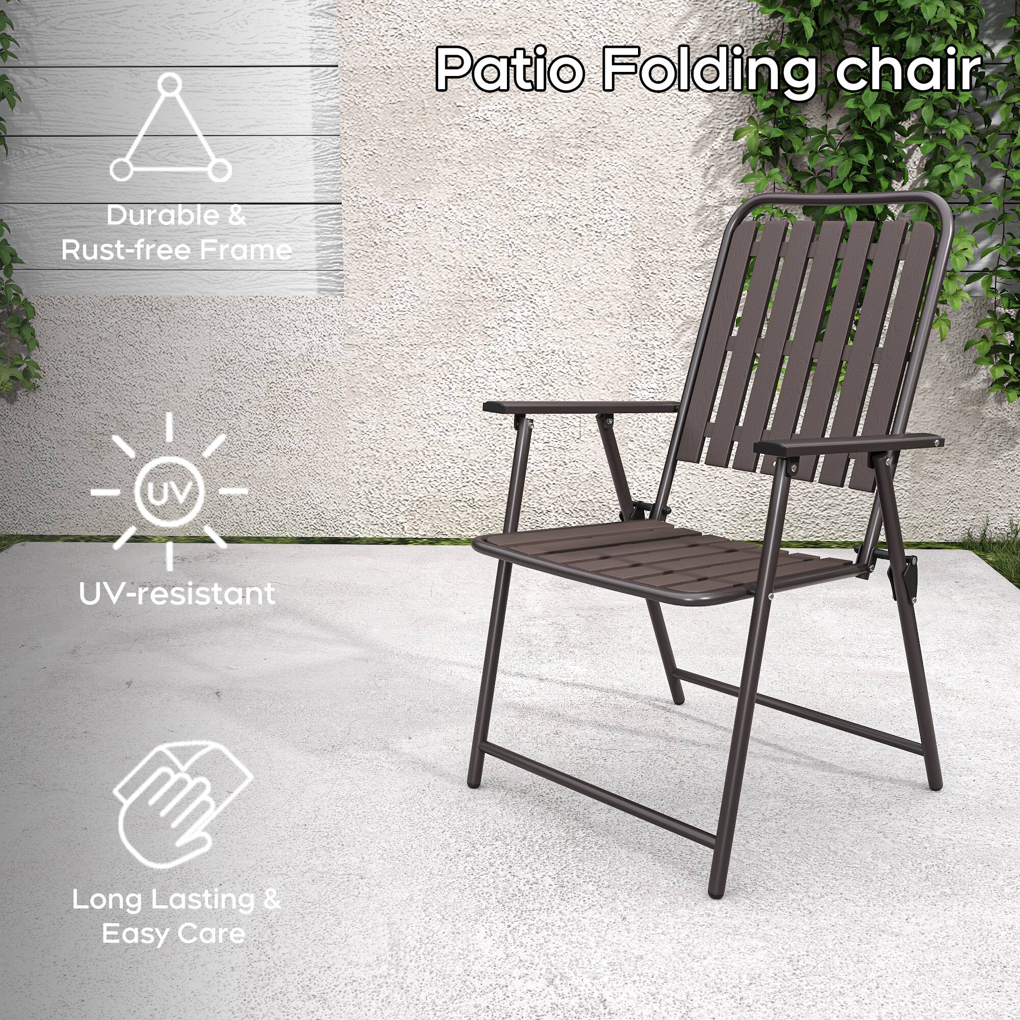 Patio Folding Chair

- Durable & Rust-free Frame
- UV-resistant
- Long Lasting & Easy Care